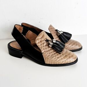 Jeffrey Campbell Slingback Loafers with Tassels